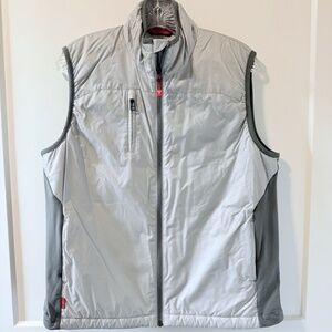 Tesla Vest Puffer Insulated Vest Full Zip Gray Car Women's Size Extra Large XL